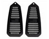 Camaro | Firebird 1967-1969 Billet Door Jamb Vents, Flag Logo-Black