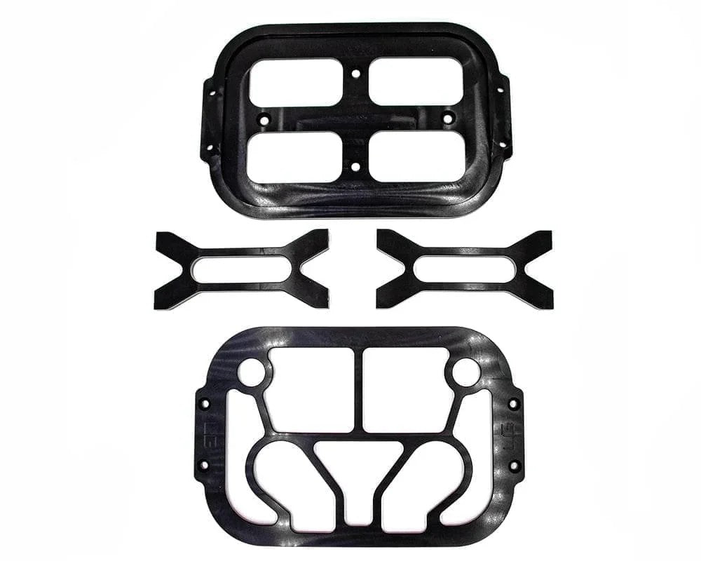 Billet Optima Battery Mount, Grid Top, group 34/78 battery