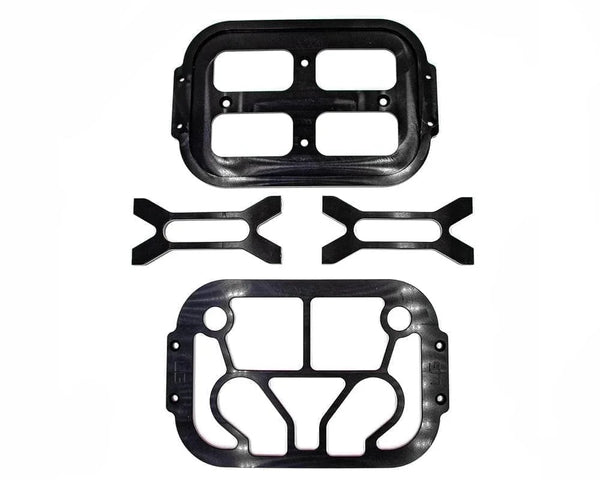 Billet Optima Battery Mount, Grid Top, group 34/78 battery