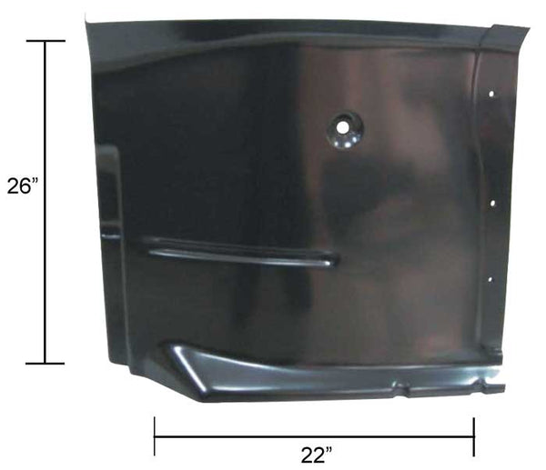Front Cad Floor Half, LH, 1963-66 Chevy & GMC Truck - Ships Oversize