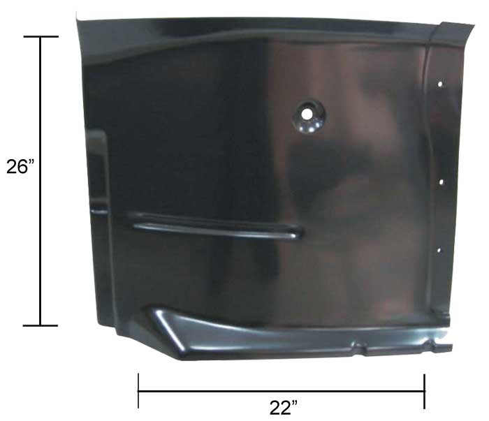 Front Cad Floor Half, LH, 1963-66 Chevy & GMC Truck - Ships Oversize