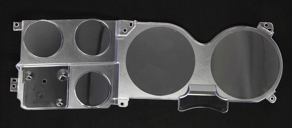 1973-87 Chevrolet / GMC Truck Instrument Cluster Lens, w/ Gauges, w/ Clock