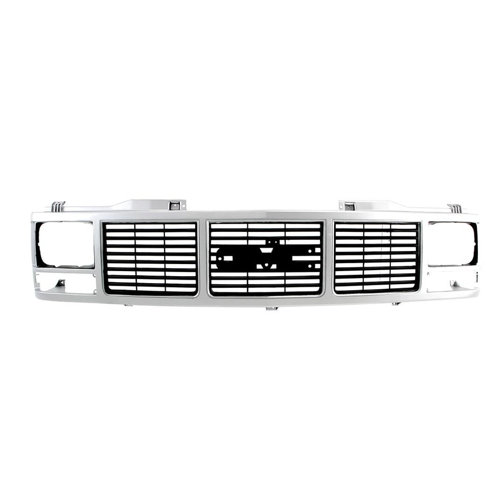 88-93 GMC CK Pickup Suburban Grille Shell - Argent Silver - Single Headlight