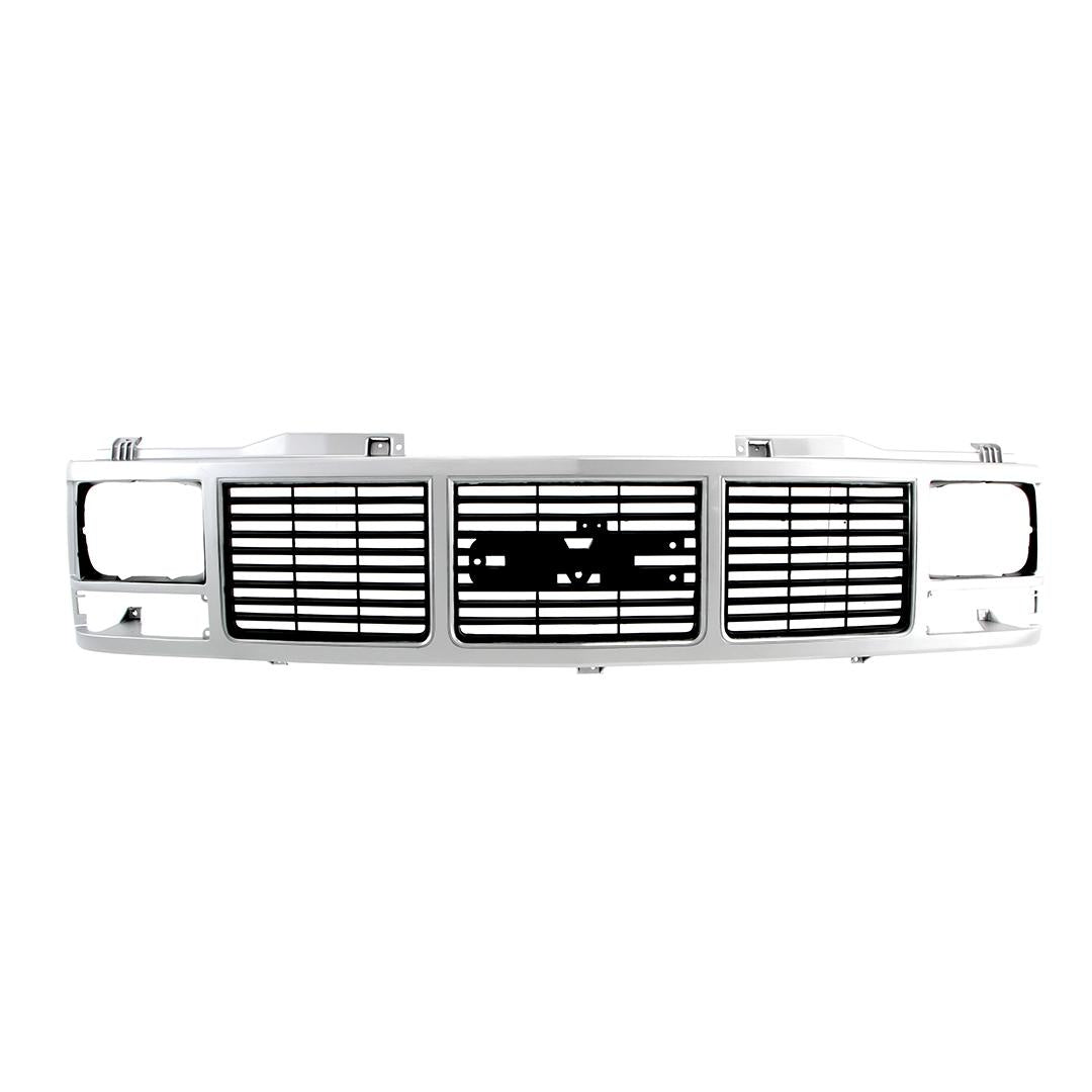88-93 GMC CK Pickup Suburban Grille Shell - Argent Silver - Single Headlight