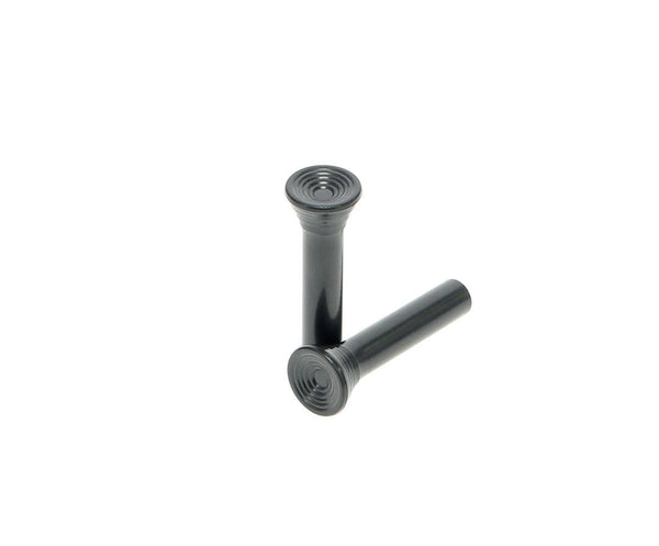 1967-91 Chevy & GMC Door Lock Knob, Black, Tapered Top, Pair