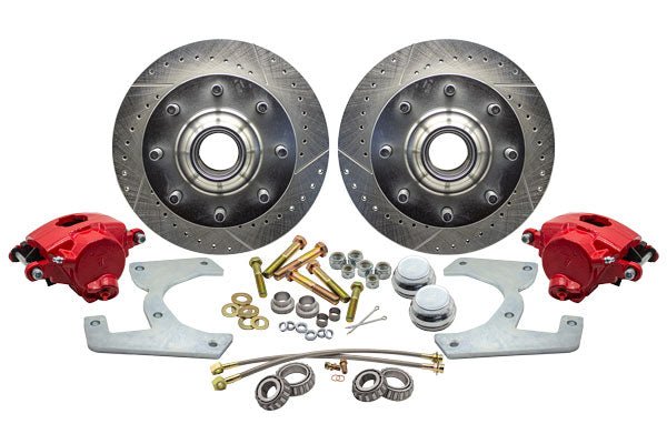 1947-1959 Chevy, GMC 3600 & 3800 Deluxe Disc Brake Conversion Kit, Front 8-Lug Drilled and Slotted