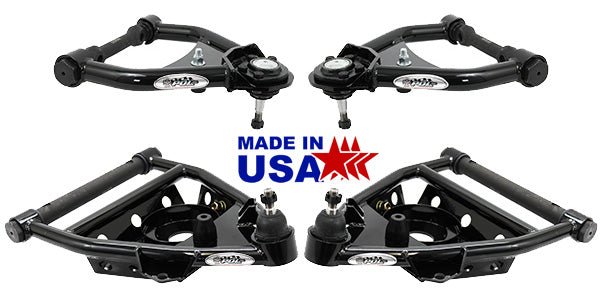 1963-1987 Chevy C10, GMC C15 Truck Control Arm Set, Upper and Lower USA Made