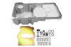 FiTech Plus, LS Swap Oil Pan, Medium Profile, Satin, 6.25 Qts w/Filter Capacity
