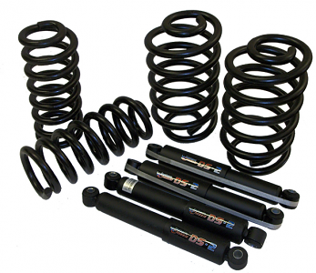 1963-72 Chevy, GMC C10 Coil Spring and Shock Kit, Front and Rear, 2"/ 6" Drop