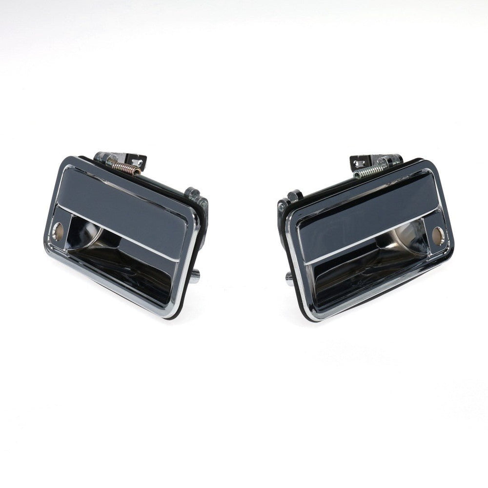 Outside Front Door Handles - Chrome - Pair - 88-98 Chevy GMC C/K OBS Pickup Truck SUV