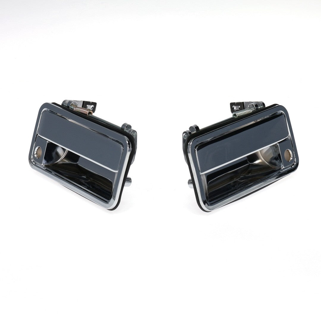 Outside Front Door Handles - Chrome - Pair - 88-98 Chevy GMC C/K OBS Pickup Truck SUV
