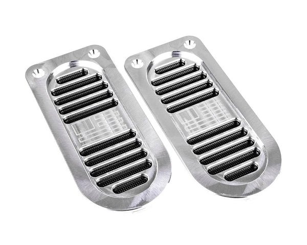 Billet Door Jam Vents With Engraved Flag, Impala / Caprice 1972-76, Nova 1973-74-Raw