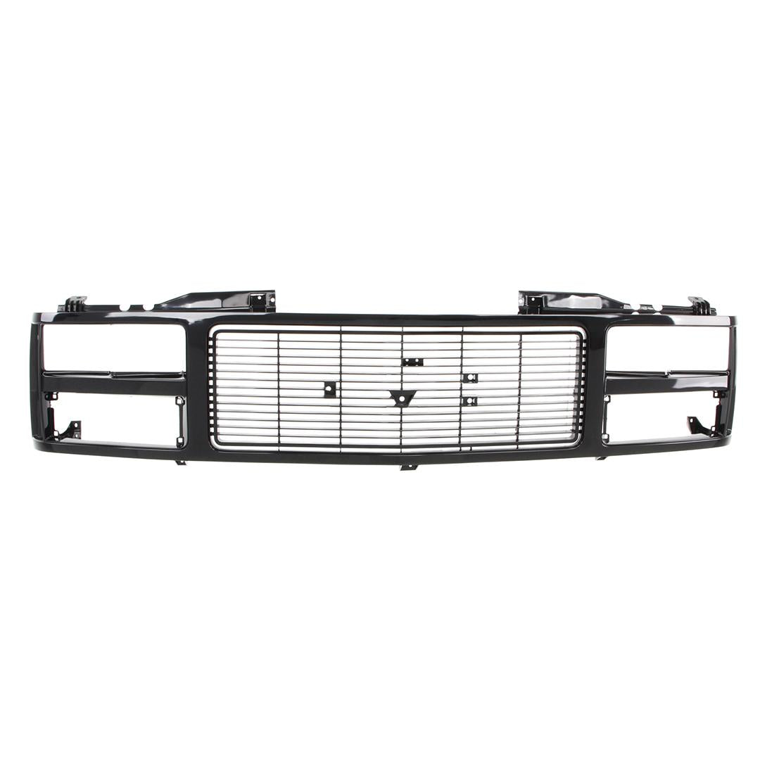1988-93 GMC CK Pickup Suburban Grille Shell - Argent Black - Dual Headlight
