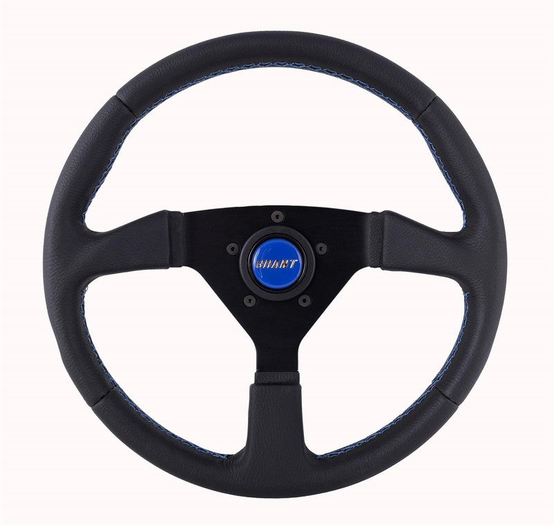 Performance Steering Wheel 13.75" Wrapped w/Blue Stitching & Center Cap