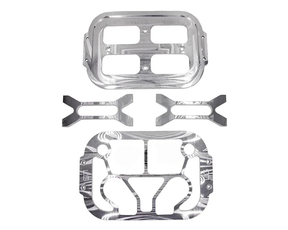 Billet Optima Battery Mount, Grid Top, group 34/78 battery