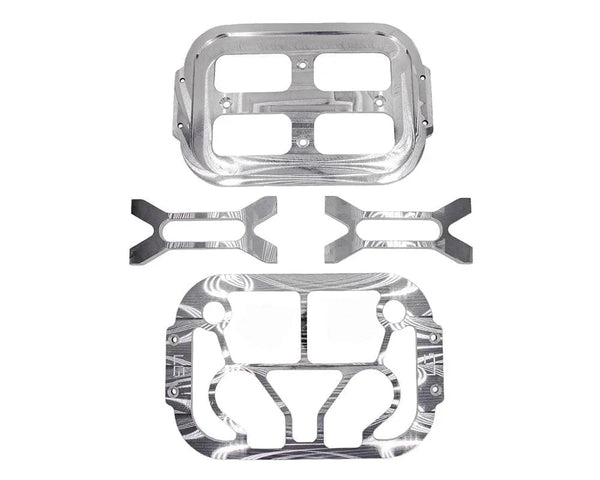 Billet Optima Battery Mount, Grid Top, group 34/78 battery