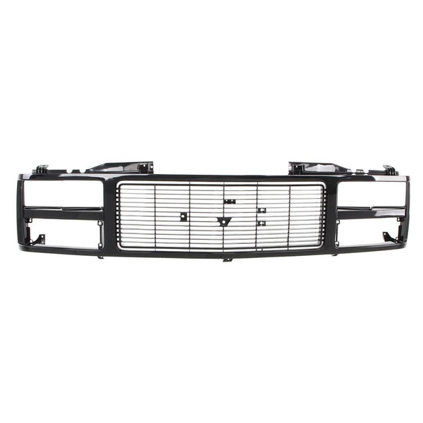 1988-93 GMC CK Pickup Suburban Grille Shell - Argent Black - Dual Headlight