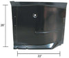Front Cad Floor Half, RH, 1963-66 Chevy & GMC Truck - Ships Oversize