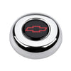 Chrome Button-Chevy Bow Tie (Blk/Red)