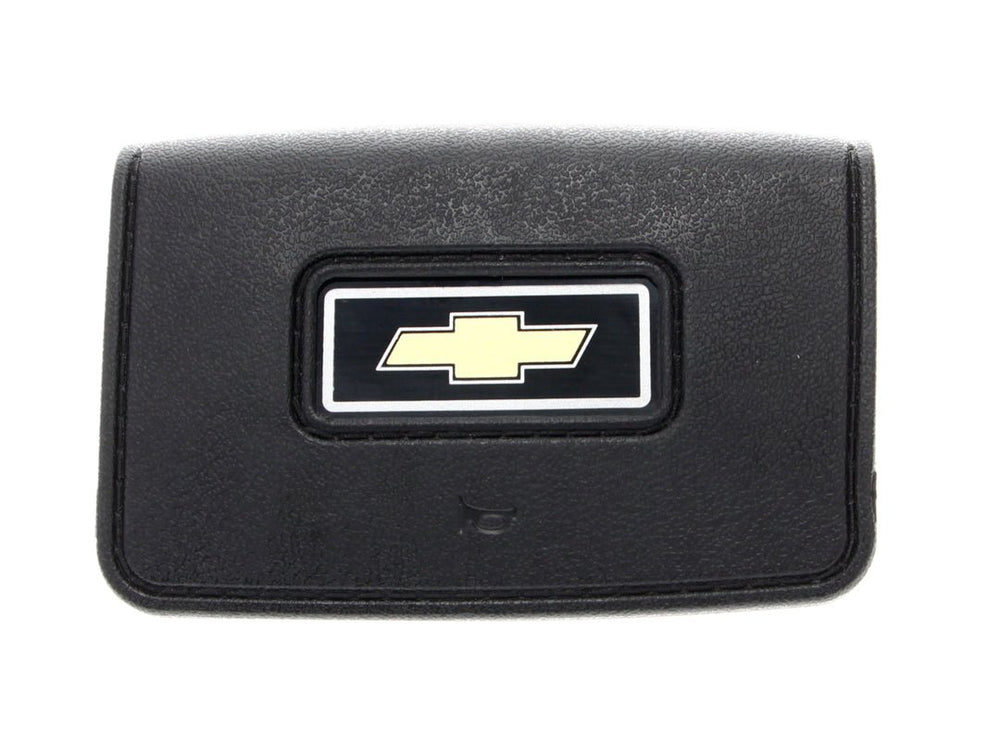 1978-91 Chevrolet Truck Steering Wheel Horn Button, Standard, Black w/ Bowtie