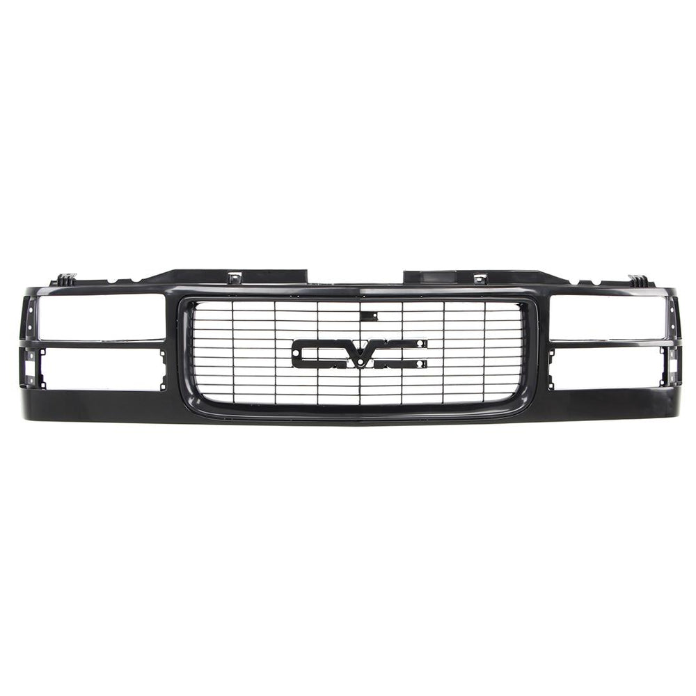 1994-98 GMC CK Pickup SUV Grille Shell - Black - Dual Headlight