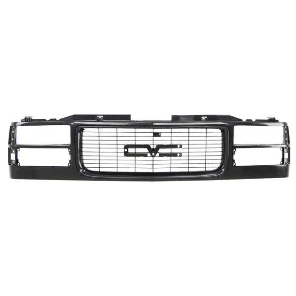 1994-98 GMC CK Pickup SUV Grille Shell - Black - Dual Headlight
