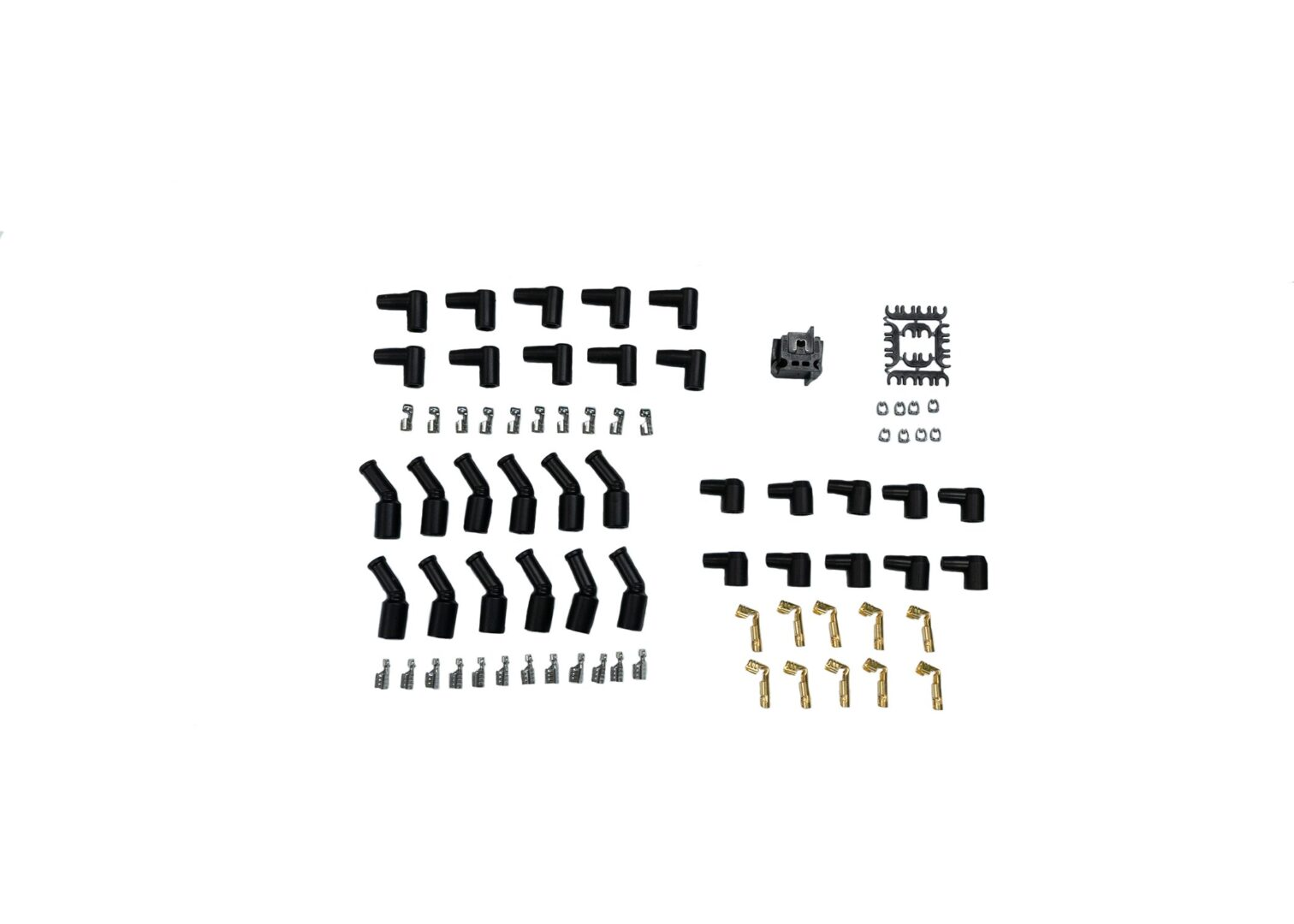 Go Spark Ceramic Spark Plug Wire Kit, 8mm Universal, SBC/BBC, 90 deg