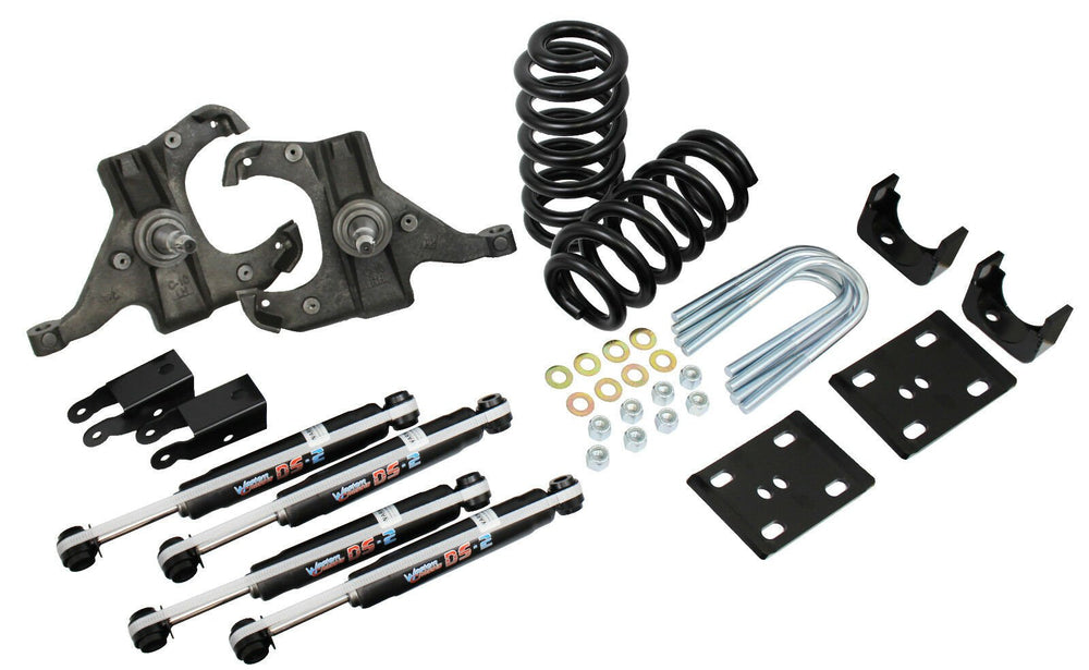 1973-1987 Chevy C10, GMC C1500 Deluxe Lowering Kit, Spindle, Springs and Shocks