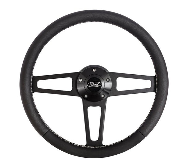 Billet T Series Black Wheel FORD Logo & Install Kit