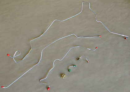 Brake Lines for Disc Brake Conversion Kit, Stainless Material, Short Bed