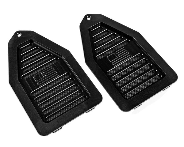 Billet Door Jam Vents With Engraved Flag, 1969 A-Body- Black