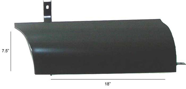 Running Board Splash Apron, RH, 1947-53 Chevy & GMC Short Bed Stepside