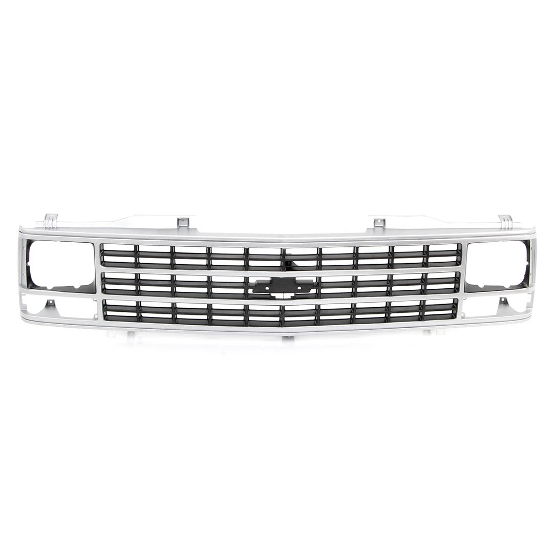 1988-93 Chevy CK Pickup SUV Grille Shell - Argent Silver - Single Headlight
