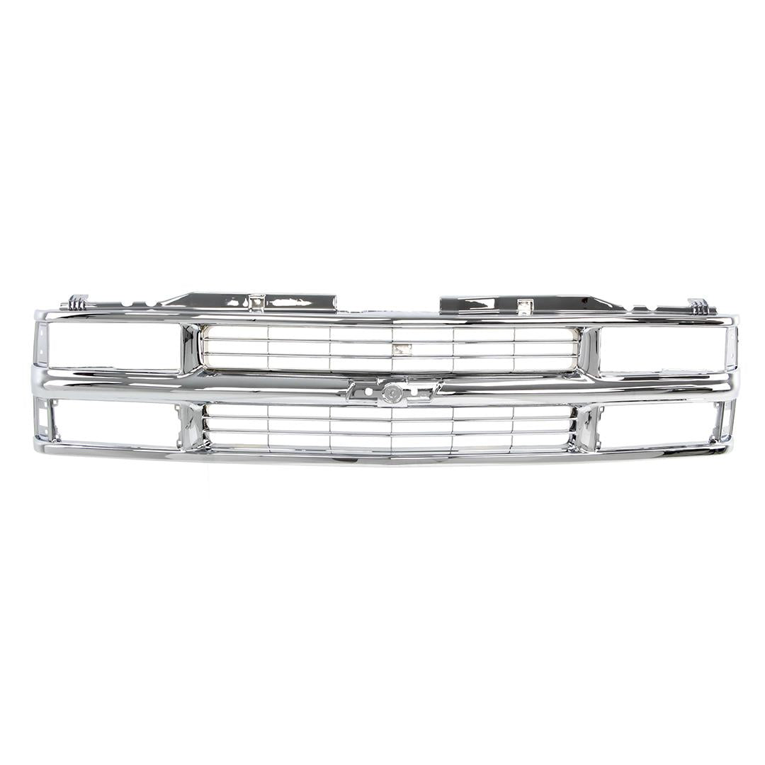 1994-98 Chevy CK Pickup SUV Grille Shell - Chrome - Composite Headlight