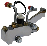 Proportioning Valve Kit, Side Mount, GM Master Cylinder, AC Delco Type, CHROME - Performance Online