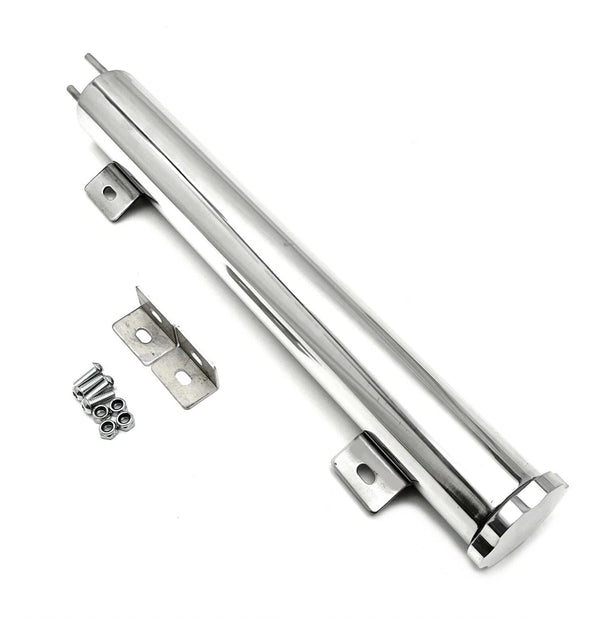 Radiator Overflow Tank, Polished Stainless Steel, with hardware - Performance Online