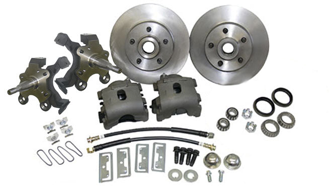 1962-74 MOPAR, Dodge, Plymouth Disc Brake Conversion Kit, 2" Drop Spindles