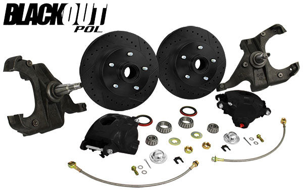 1963-70 Chevy C10, GMC C15 Truck "BLACKOUT" Disc Brake Conversion, 5 Lug