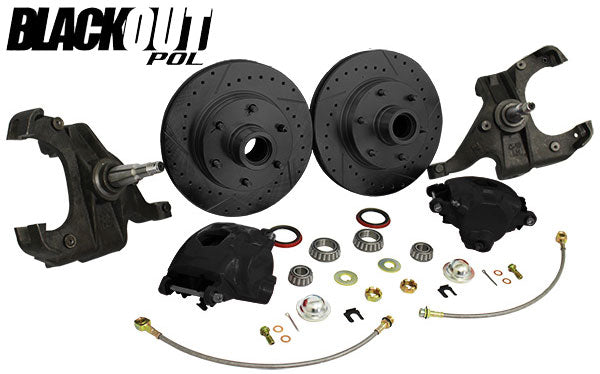 1963-70 Chevy C10, GMC C15 Truck "BLACKOUT" Disc Brake Conversion, 6 Lug