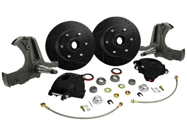 1963-70 Chevy C10, GMC C15 Truck "BLACKOUT" Disc Brake Conversion, 6 Lug