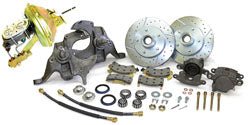 1964-66 Chevy Chevelle Power Disc Brake Conversion, 2" Drop Spindles - Performance Online