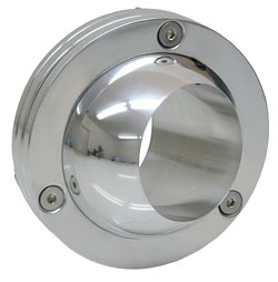 Steering Column Floor Board Mount, Ball Swivel Type, Polished Aluminum