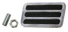 Brake Pedal, Polished Aluminum, 3 Inserts, Universal