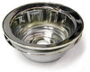 SMALL BLOCK CHEVY LWP CRANKSHAFT PULLEY, CHROME SINGLE GROOVE