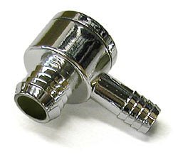 Power Brake Booster Check Valve, Chrome - Performance Online