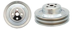 Ford 289 Water Pump Pulley, 2 Groove, Chrome - Performance Online