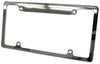 License Plate Frame, Chromed Aluminum