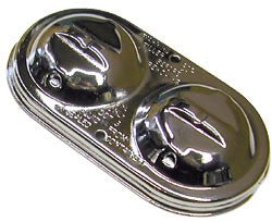 Master Cylinder Lid, Dual Clamp Corvette Type, Chrome - Performance Online