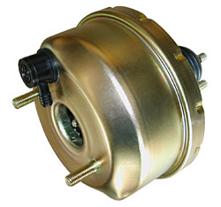 Power Brake Booster, 8" Single Diaphragm, Zinc Plated