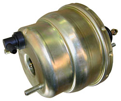 Power Brake Booster, 7" Dual Diaphragm, Zinc Plated